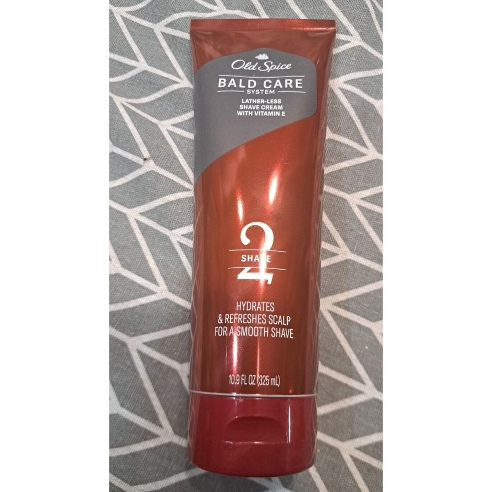 Old Spice Bald Care System Step 2 Lather-less Shave Cream W/ Vitamin E - 10.9 oz